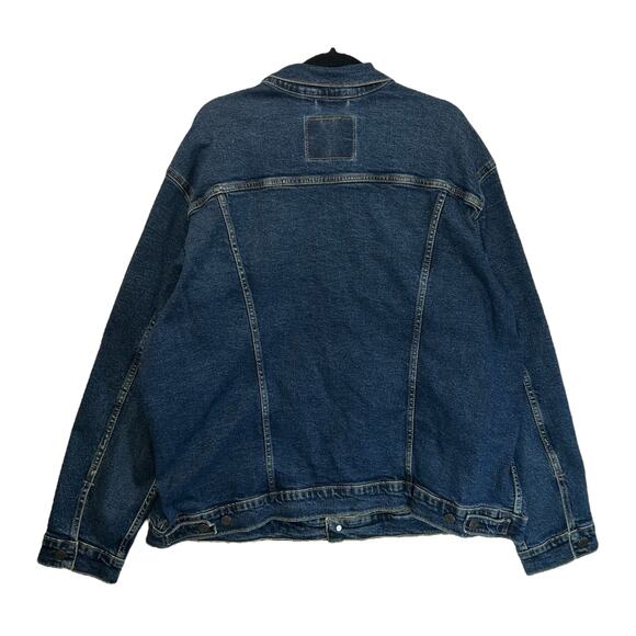 Levi's Trucker Jacket NWT Men's Sz XXL Dark Wash Denim Retro Skater Streetwear - Picture 2 of 9
